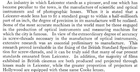 British Association for the Advancement of Science, Report of the Annual Meeting, 1933, Appendix A Scientific Survey of Leicester and District, p70