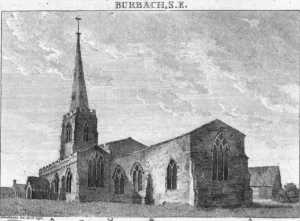 Burbage Church in 1790, Nichols, Vol 4, Part 2, plate LXVIII opp p452
