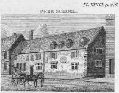Leicester Free Grammar School, published 1815