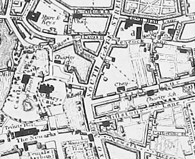 1828 map of Leicester