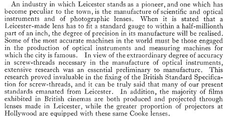 British Association for the Advancement of Science, Report of the Annual Meeting, 1933, Appendix A Scientific Survey of Leicester and District, p70