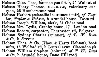 Wright's Directory of Leicester and Twelve Miles Round, 1889-90, p163