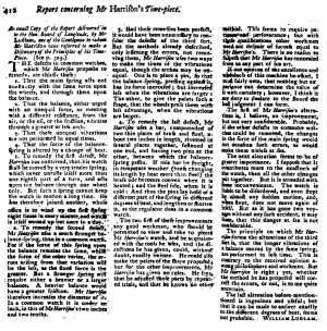 Ludlam's Report Concerning Mr Harrion's Timepiece, 1765