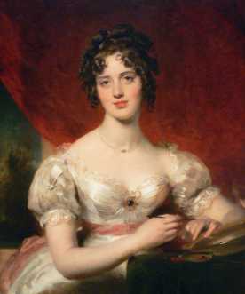 Portrait of Mary Anne Bloxam, daughter of  Richard Rouse Bloxam and Ann  Bloxam (nee Lawrence)  by Thomas Lawrence
