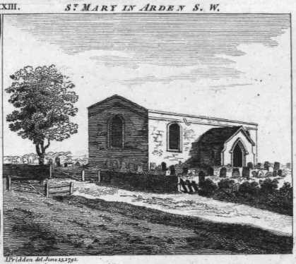 St Mary in Arden, Market Harborough, in 1792.