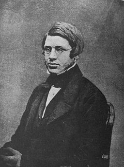 Alfred Russel Wallace, age 24, in 1848.